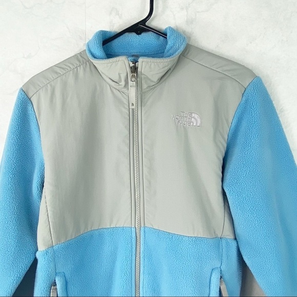[The North Face] Kids Blue Denali Jacket - Picture 2 of 3